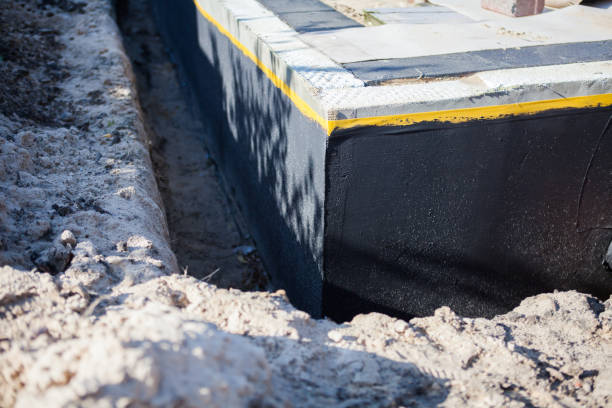 Residential Waterproofing installation at a Fruitport, MI home by SJ Waterproofing Pros